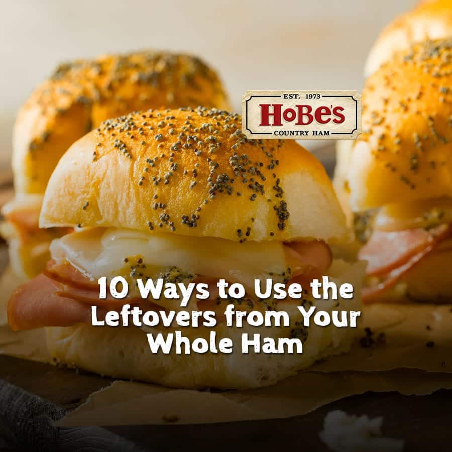 Leftover ham is perfect for breakfast food of any kind!