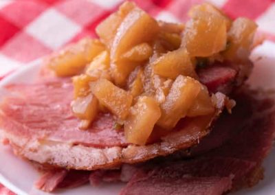 Spicy Apple-Peach Chutney