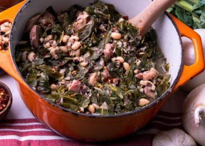 Collard Greens with Country Ham Hocks