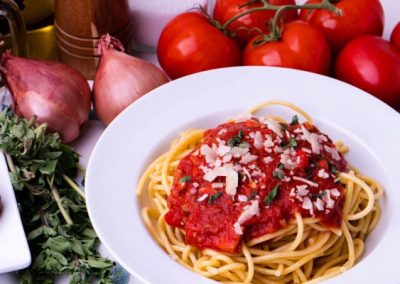 Homemade Tomato Sauce with Country Ham