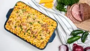 Spicy Jalapeno Ham Mac N Cheese Recipe 1 1 480x270